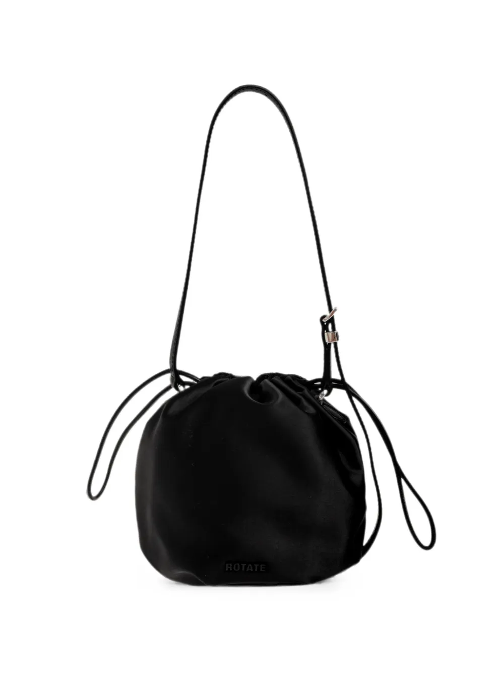 ROTATE BIRGER CHRISTENSEN Borsa a secchiello con applicazione floreale - Nero