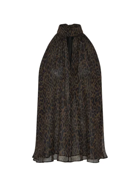 ROTATE BIRGER CHRISTENSEN top de leopardo con cuello halter