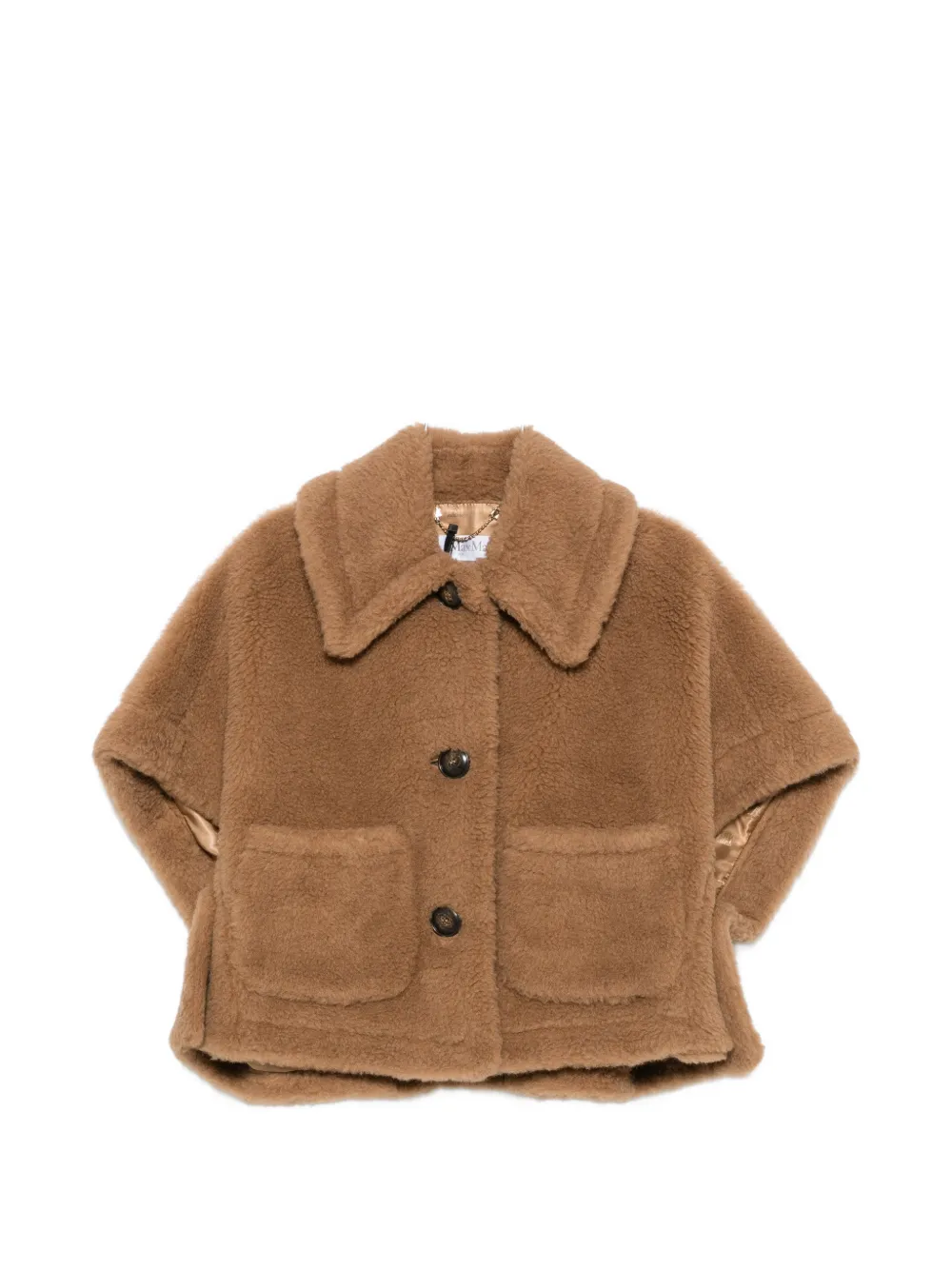 Max Mara Teddy Bear cape jacket - Nude