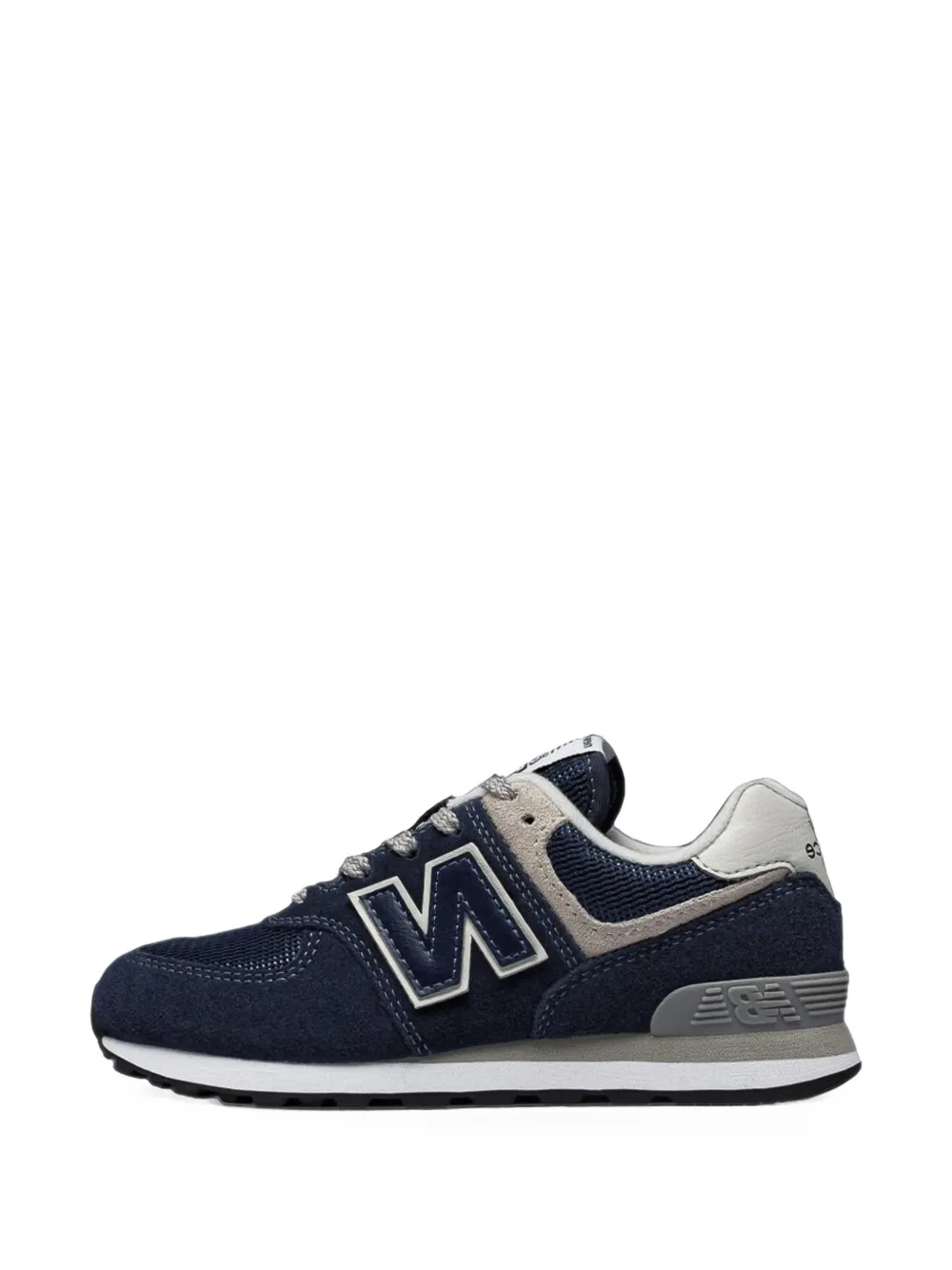 New Balance Kids 574 logo-patch sneakers Blauw