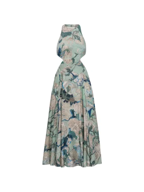 Givenchy floral-print halter-neck dress