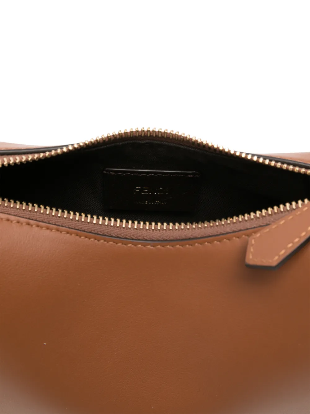 FENDI graphy leren schoudertas Bruin