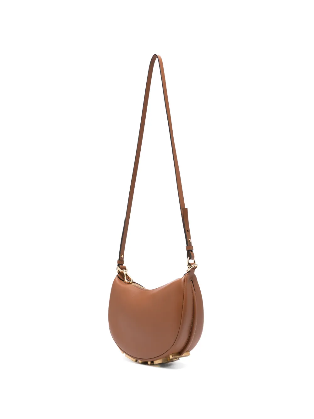 FENDI graphy leren schoudertas Bruin