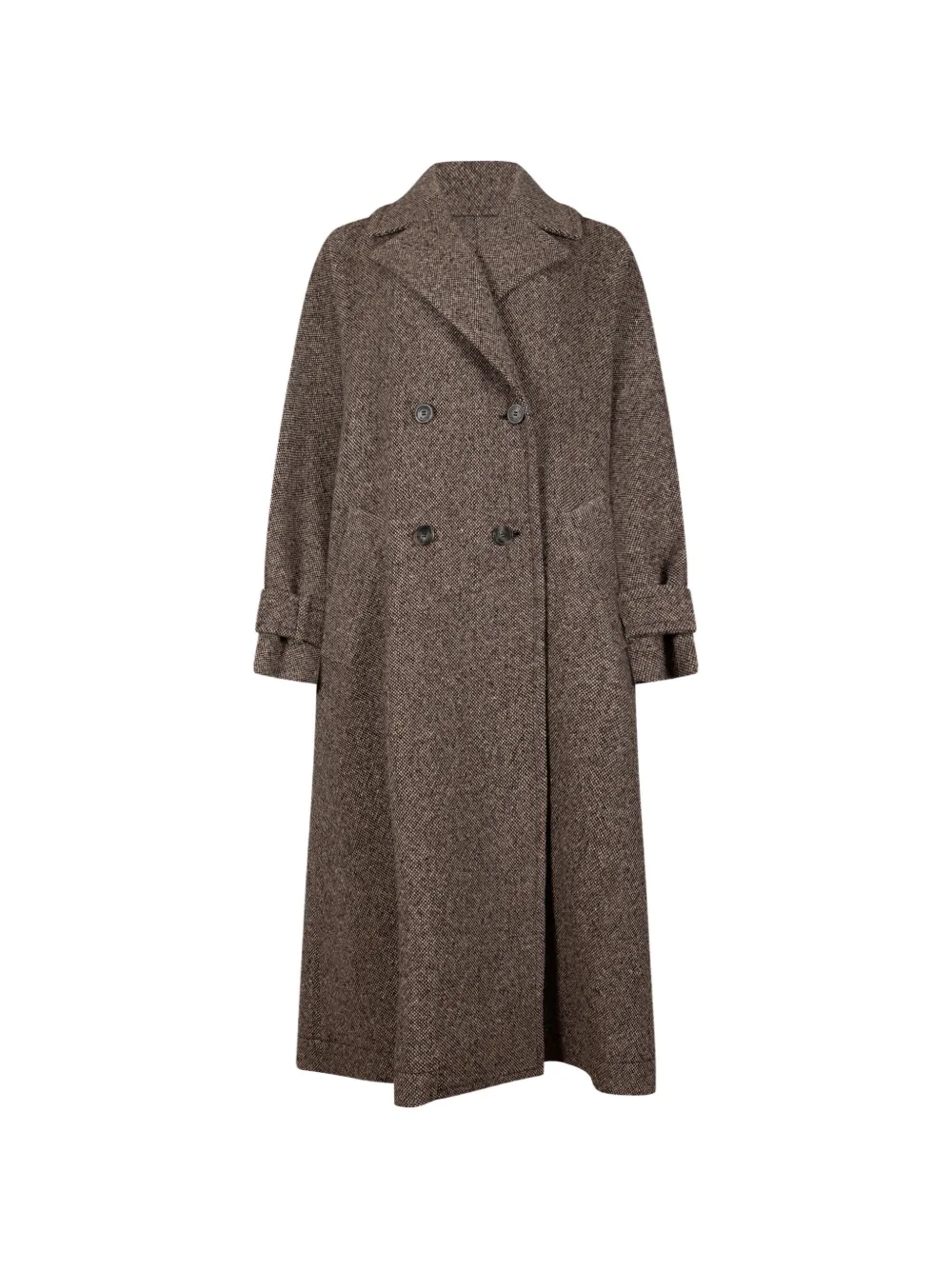 Weekend Max Mara Jas met ceintuur en dubbele rij knopen Bruin
