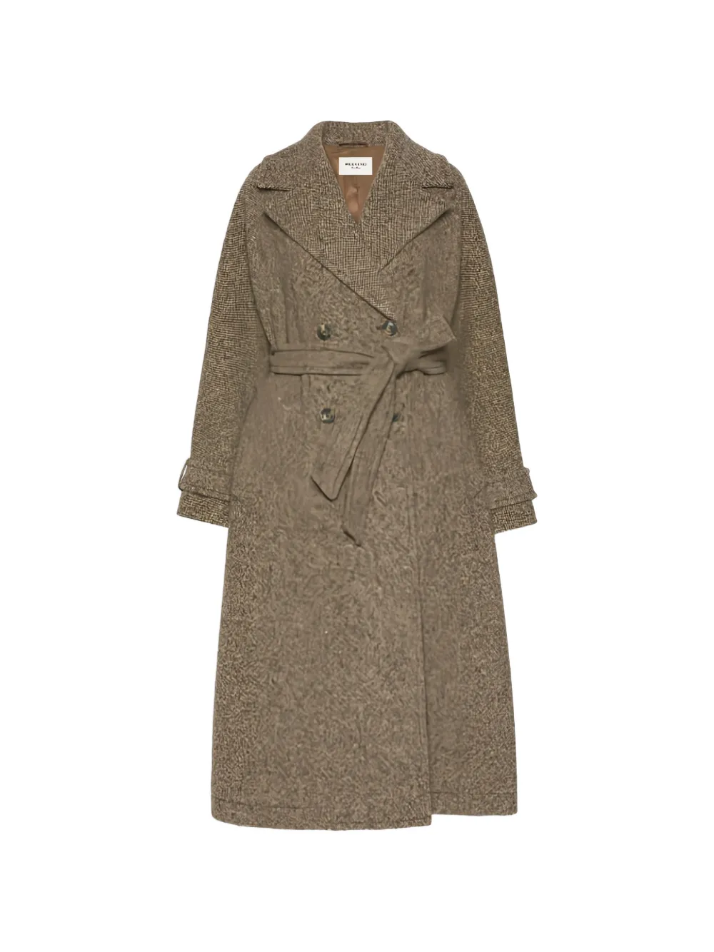 Weekend Max Mara double-breasted belted coat - Marrone