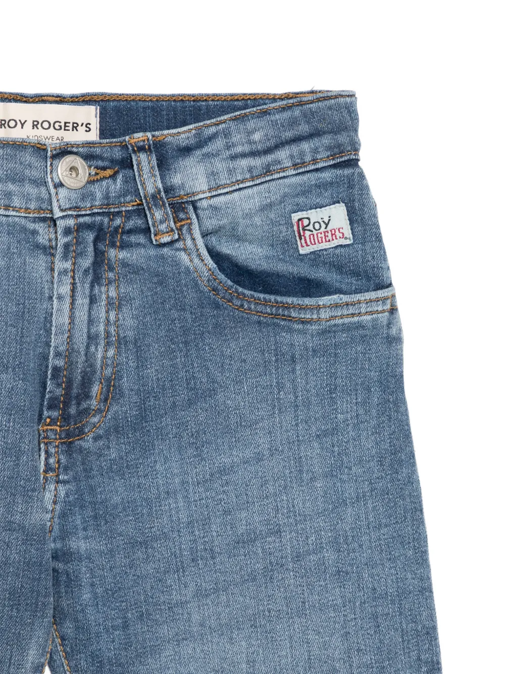 Roy Rogers Kids Jeans met logopatch Blauw