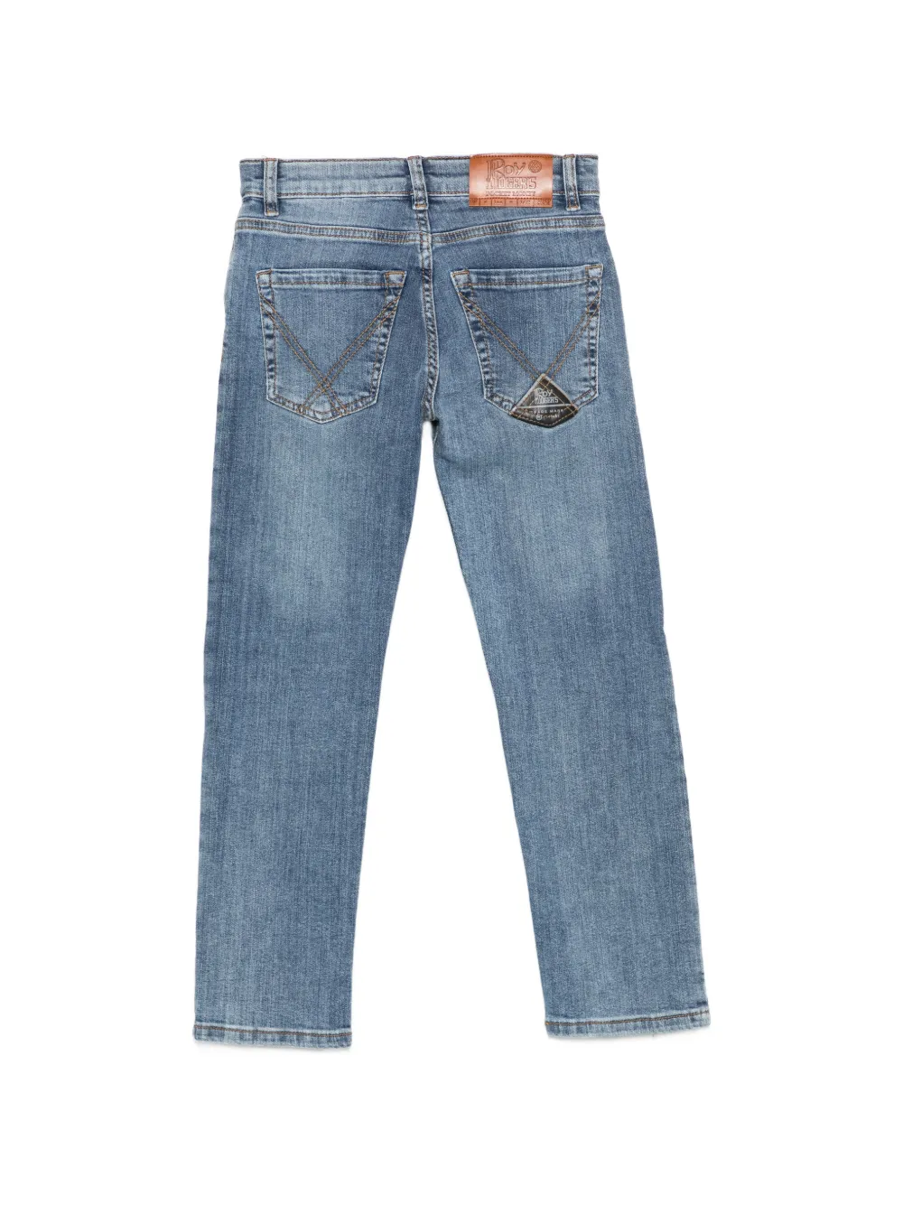 Roy Rogers Kids Jeans met logopatch Blauw