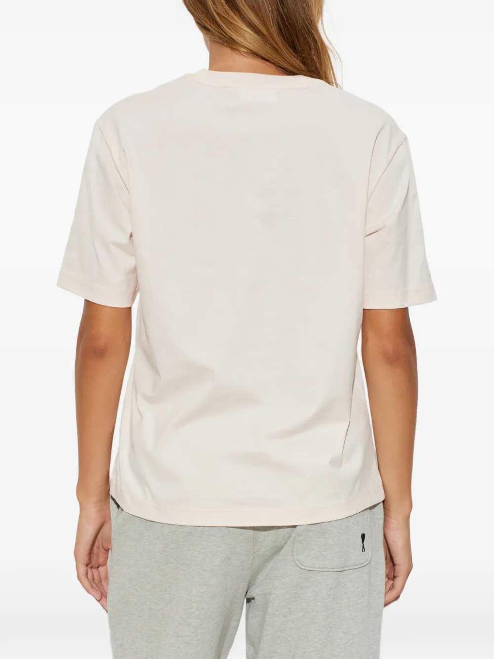 Lacoste T-shirt met logopatch Roze