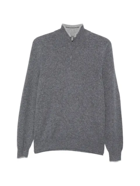 Fedeli half-zip knitted sweater