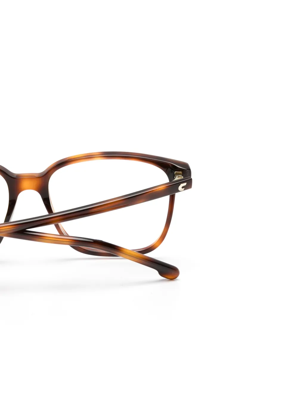 Carrera Bril met vierkant montuur en schildpadschild design Bruin