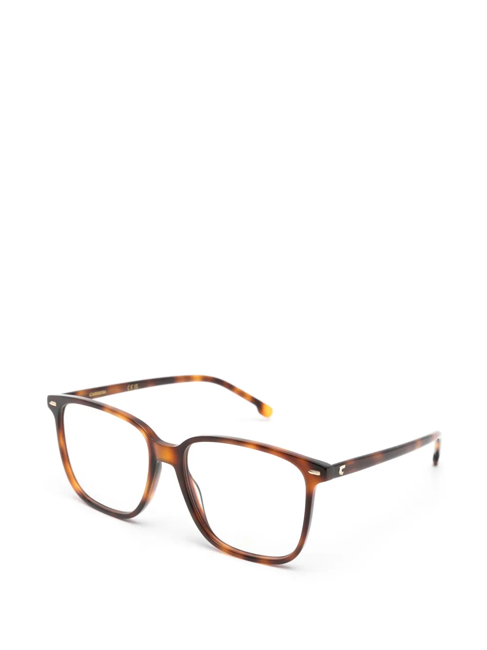 Carrera Bril met vierkant montuur en schildpadschild design Bruin