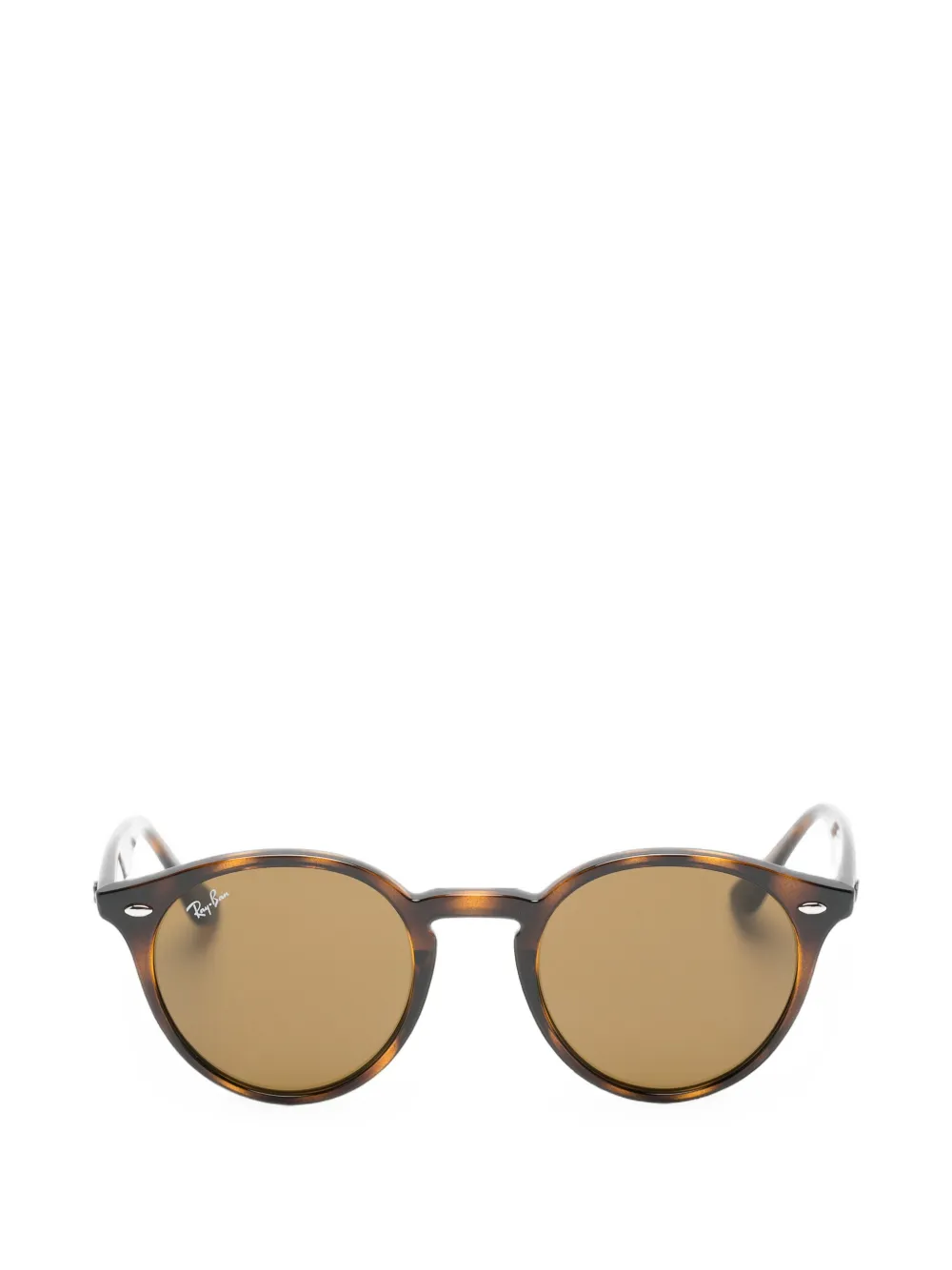 Ray-Ban round-frame sunglasses - Marrone