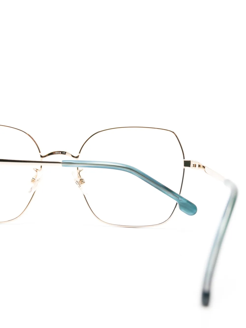 Carrera Bril met geometrisch montuur Goud