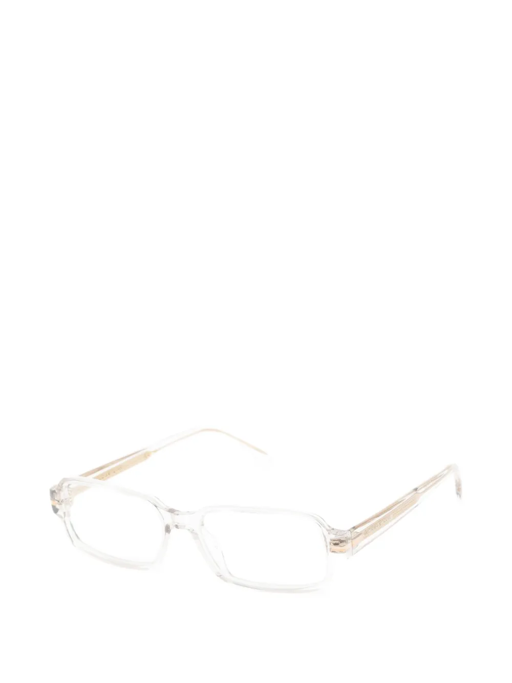 Victoria Beckham Eyewear Bril met rechthoekig montuur Beige