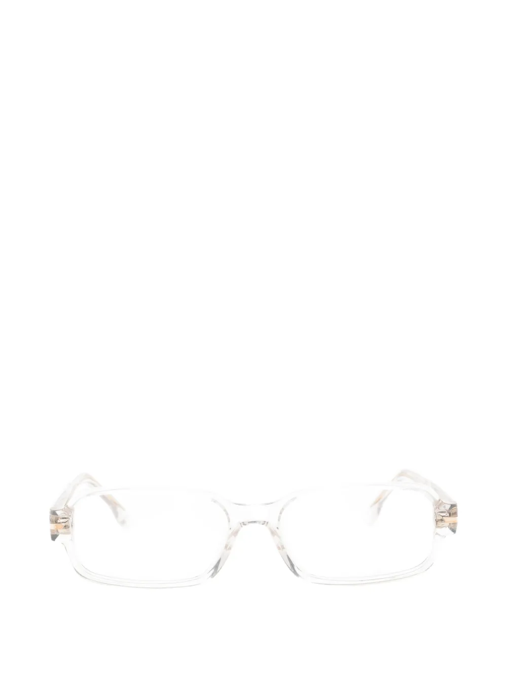 Victoria Beckham Eyewear Bril met rechthoekig montuur Beige