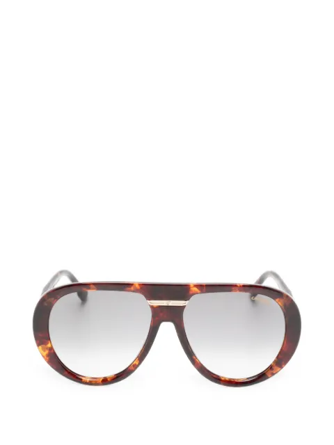 Carrera tortoiseshell-effect pilot sunglasses