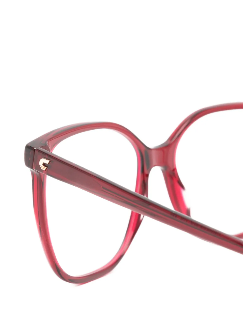 Carrera Bril met vierkant montuur Rood