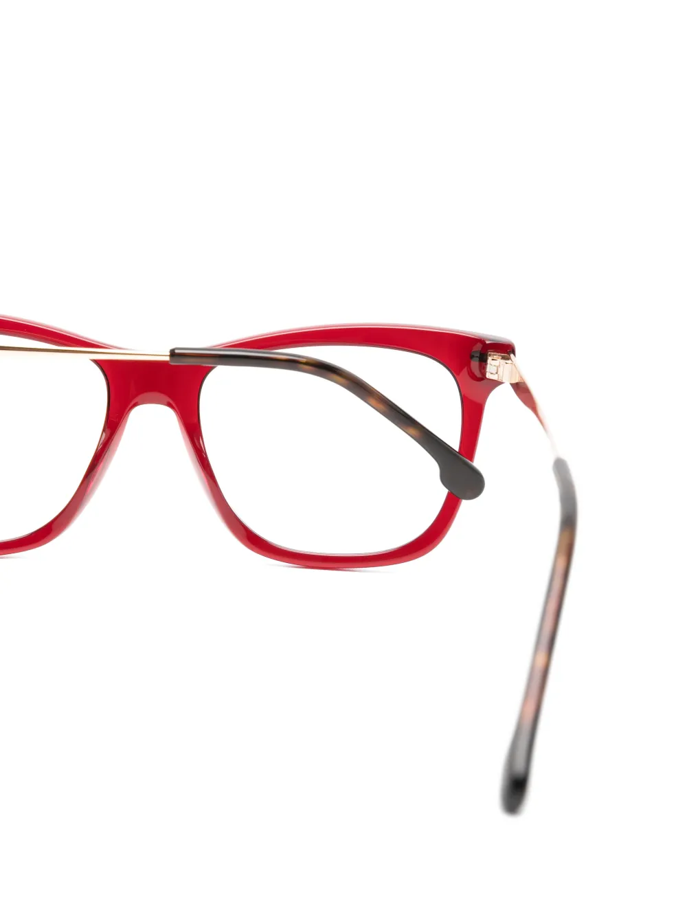 Carrera Bril met vierkant montuur Rood