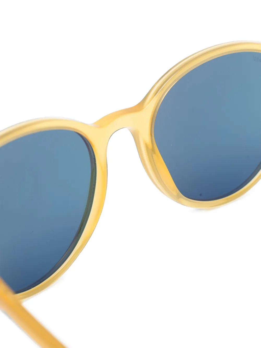 Persol Miele zonnebril met rond montuur Geel