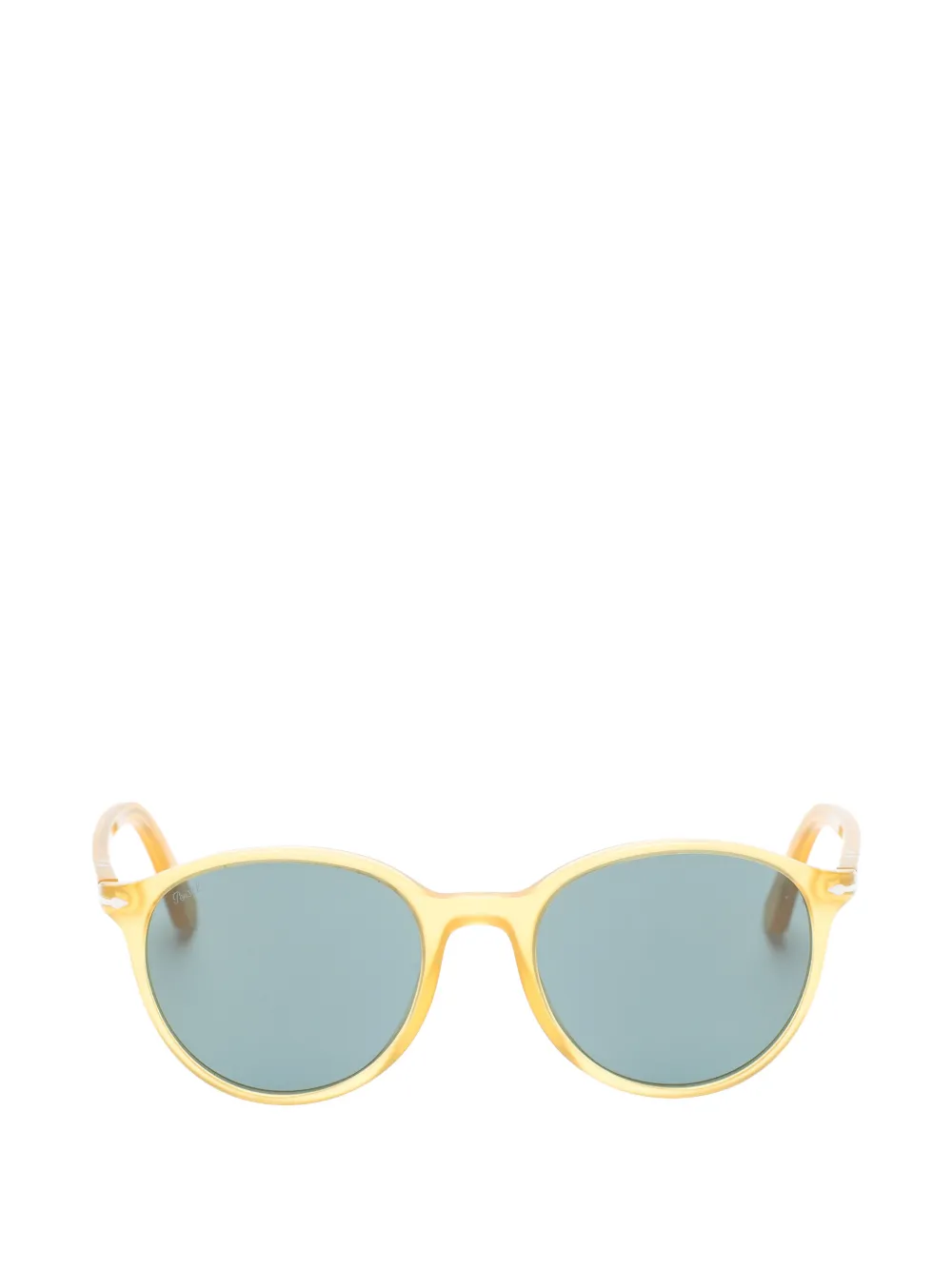 Persol Miele zonnebril met rond montuur Geel