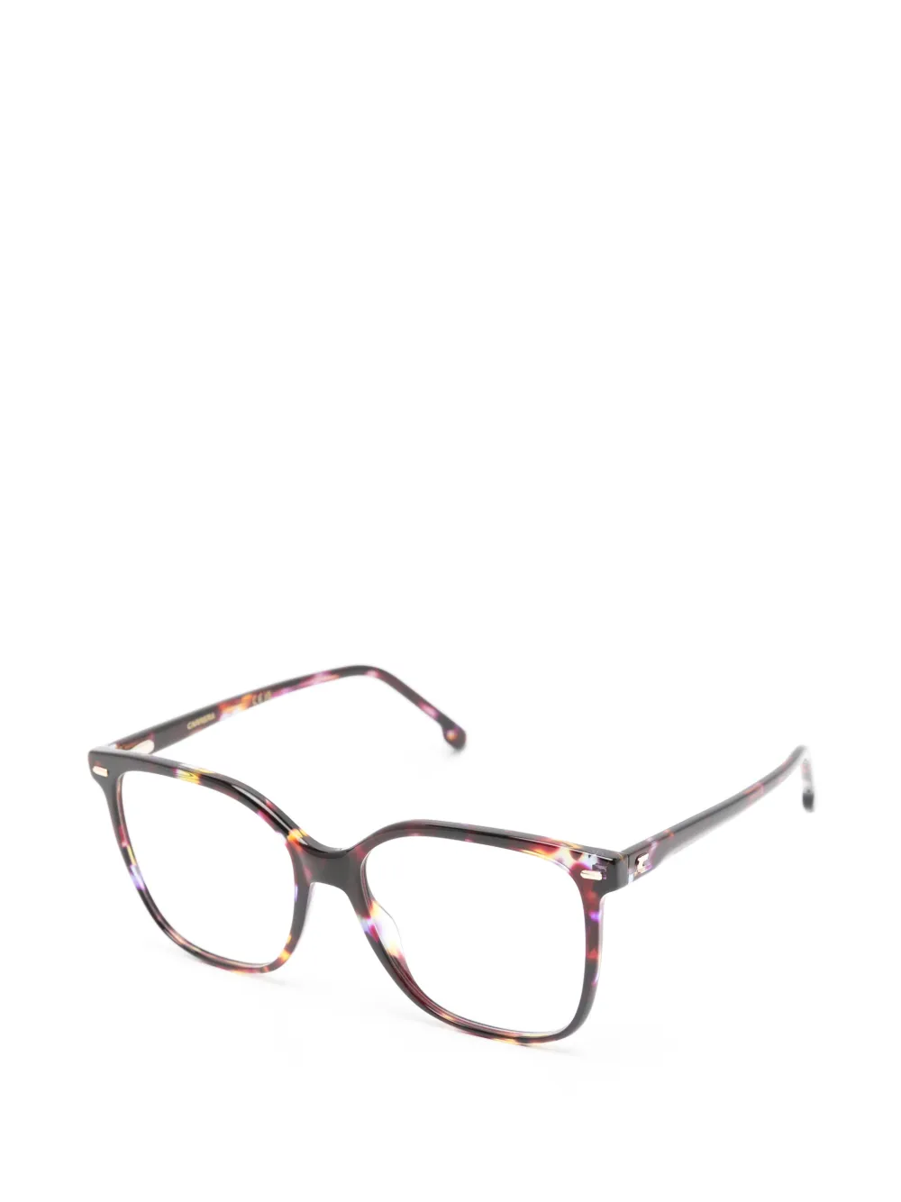 Carrera Bril met geometrisch montuur met schildpadschild design Bruin