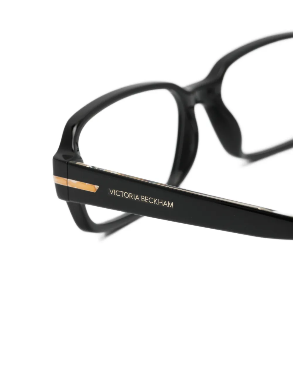 Victoria Beckham Eyewear Bril met rechthoekig montuur Zwart