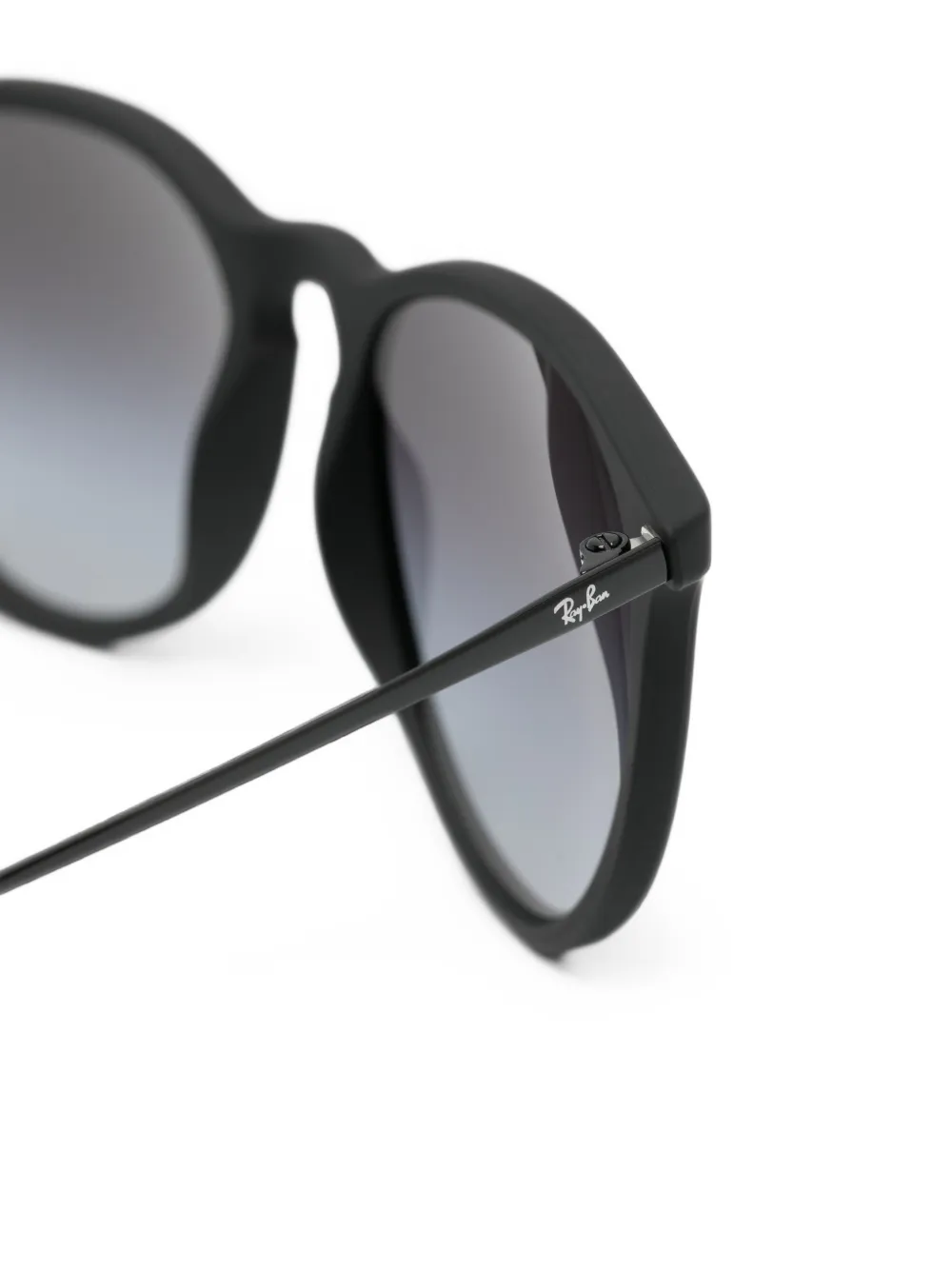 Ray-Ban Erika zonnebril met rond montuur Zwart