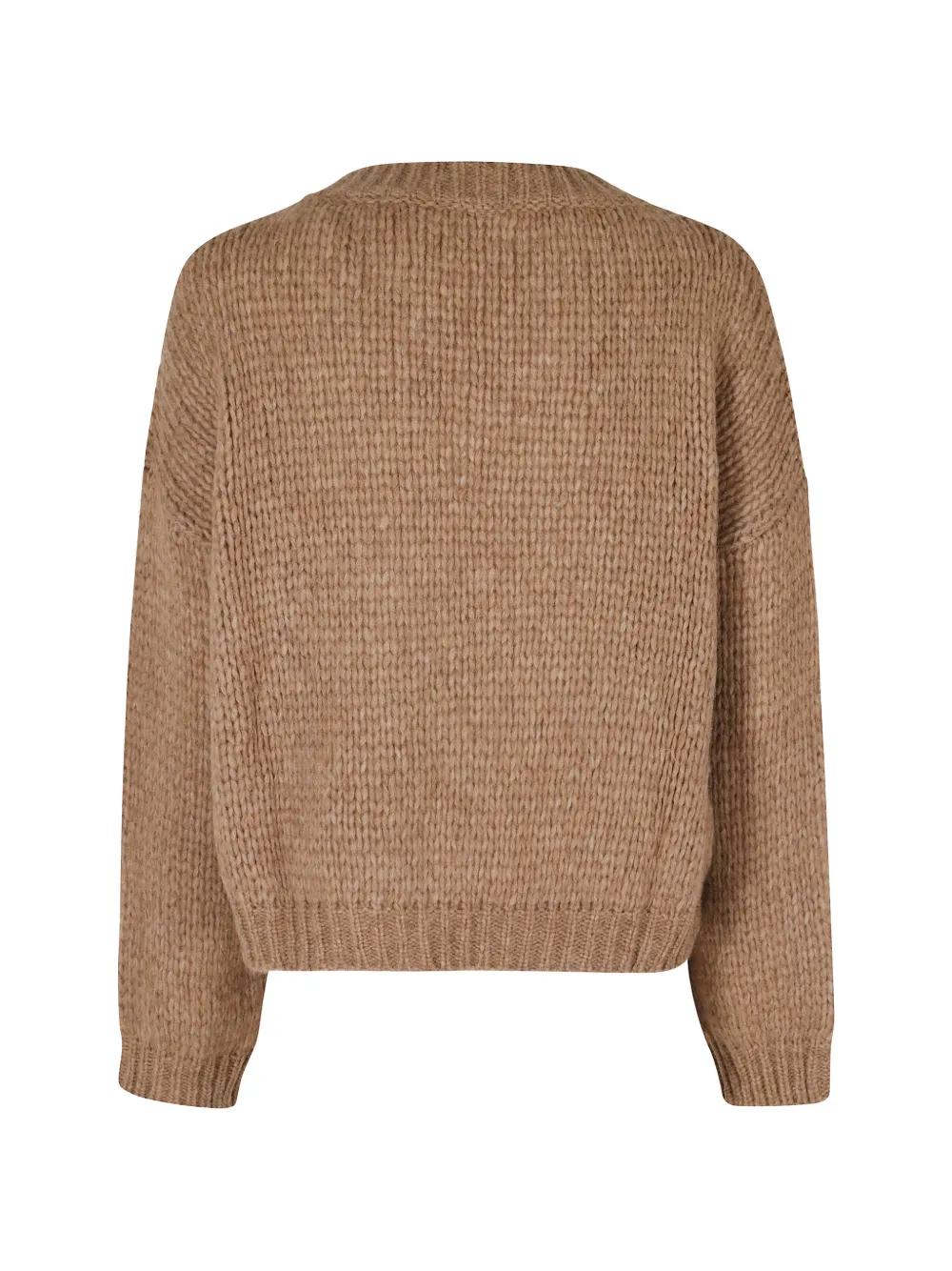 Roberto Collina chunky-knit V-neck sweater Beige