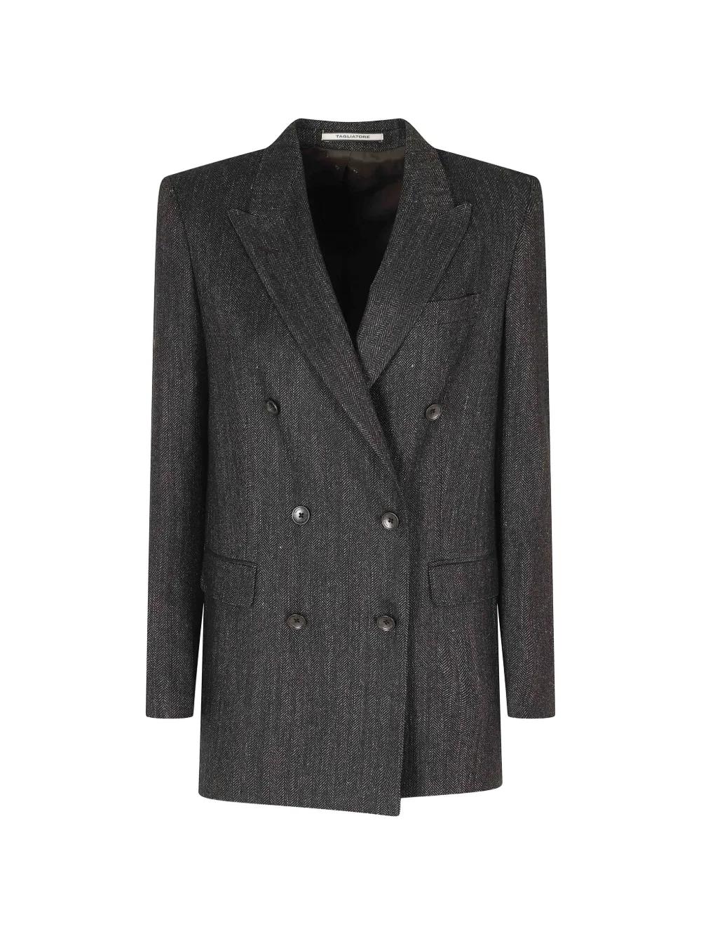 Tagliatore herringbone double-breasted blazer