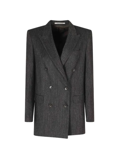 Tagliatore blazer con doble botonadura y motivo pied de poule