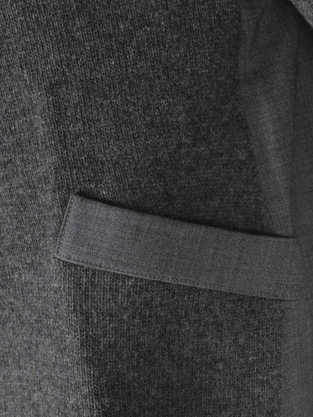 Semicouture Meg panelled half-zip sweater Grijs