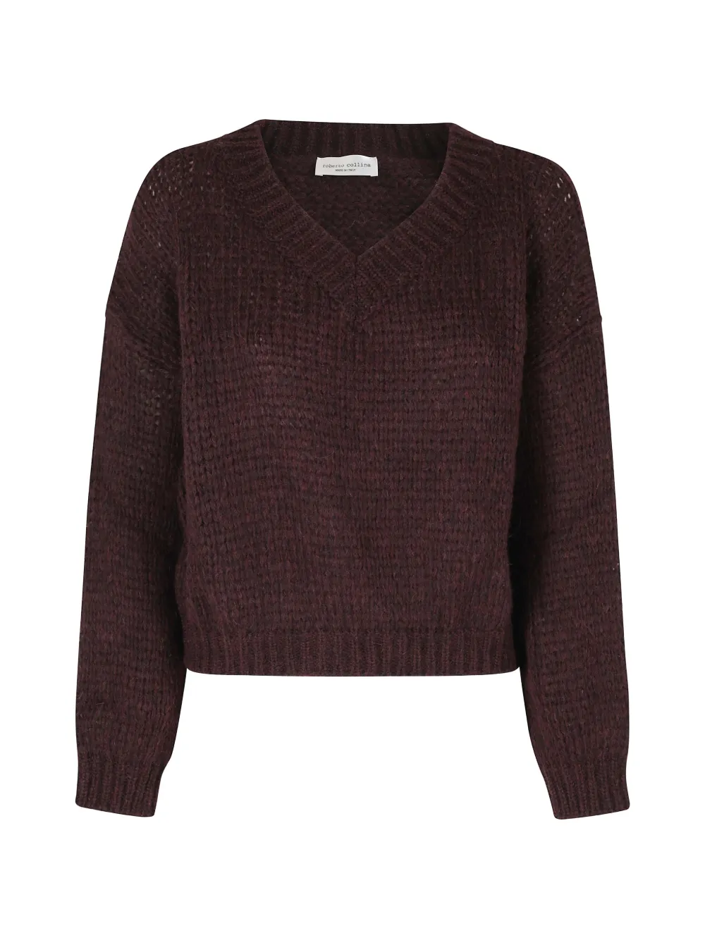 Roberto Collina chunky-knit V-neck sweater