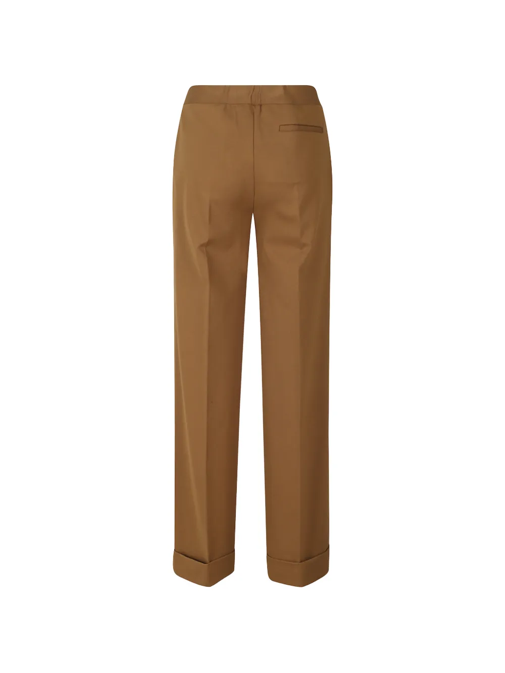 Semicouture pressed-crease turn-up trousers Bruin