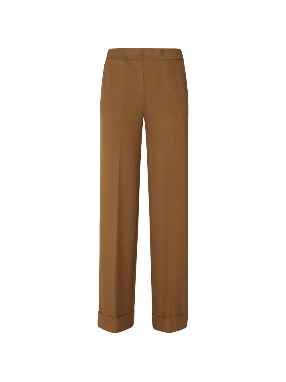 Semicouture pressed-crease turn-up trousers Bruin