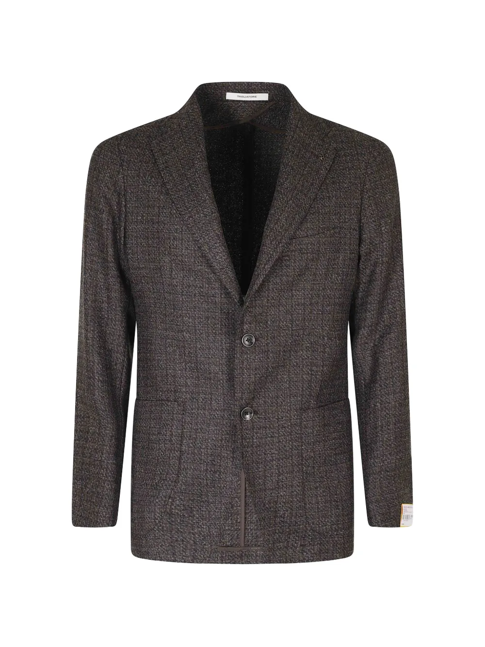 Tagliatore long-sleeve patterned blazer - Braun
