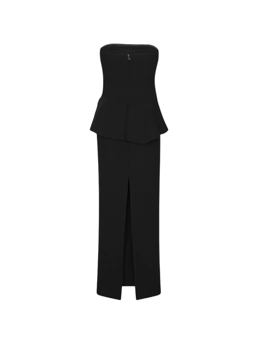 ROTATE BIRGER CHRISTENSEN Strapless maxi-jurk met bloem Zwart