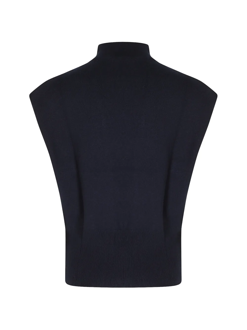 Semicouture high-neck sleeveless sweater Blauw