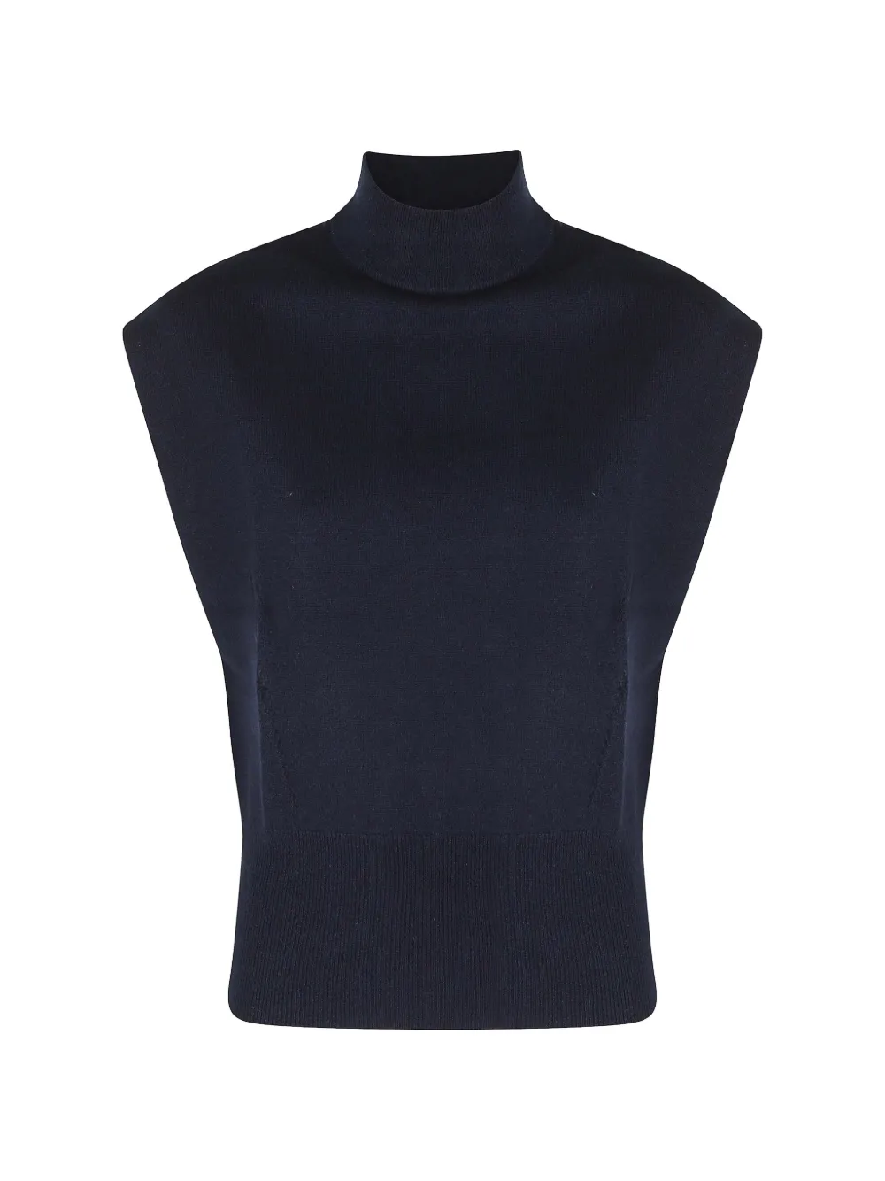 Semicouture high-neck sleeveless sweater