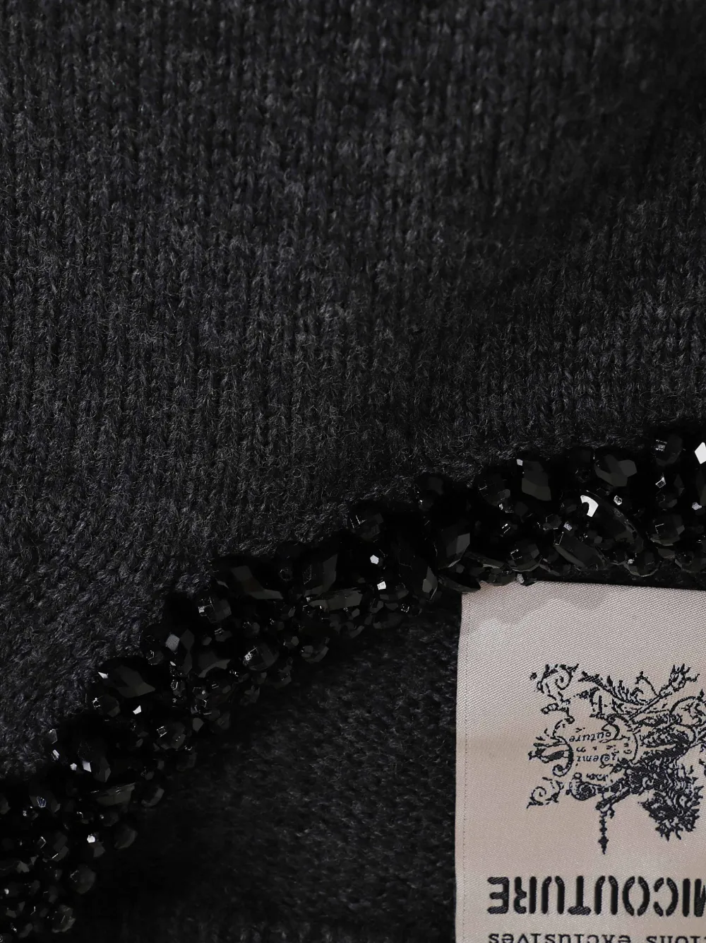 Semicouture bead-embellished sweater Grijs