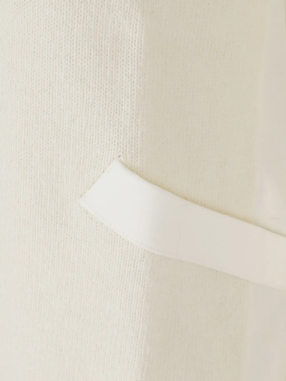 Semicouture layered panel half-zip sweater Beige