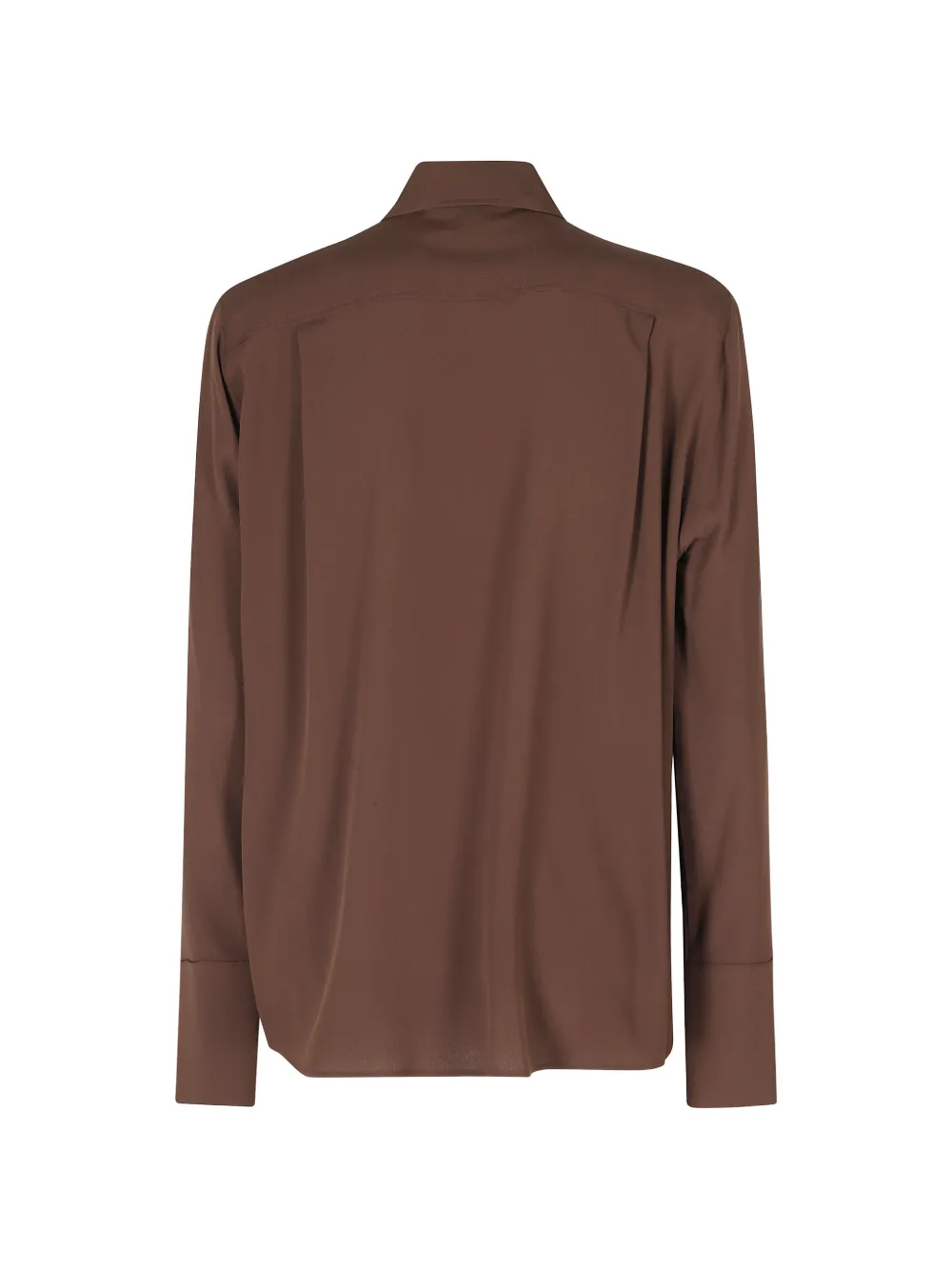 Federica Tosi Blouse met verborgen voorkant Bruin