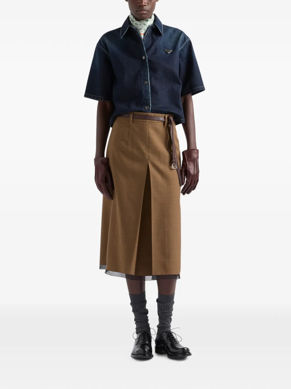 Prada Denim overhemd Blauw