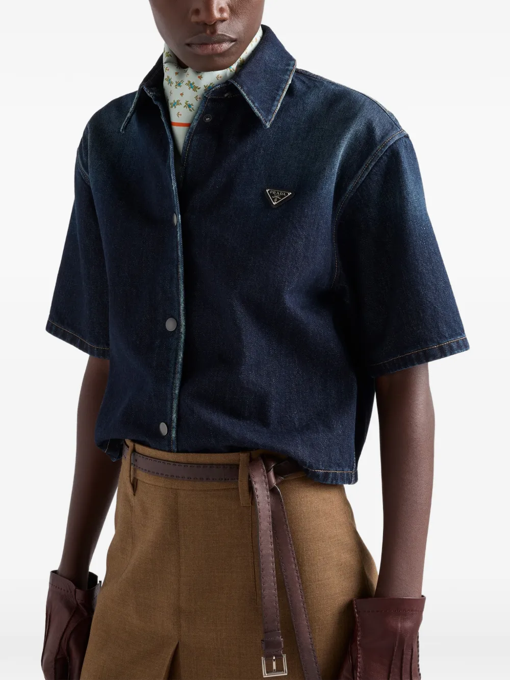 Prada Denim overhemd Blauw