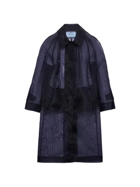 Prada single-breasted crinoline coat