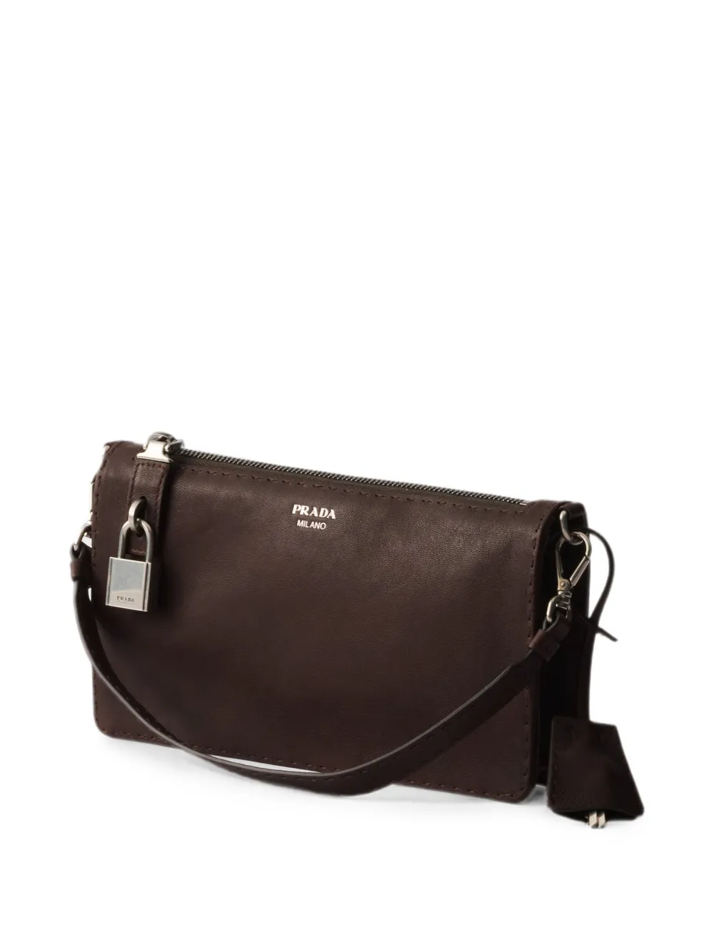 Prada Buidel van nappaleer Bruin