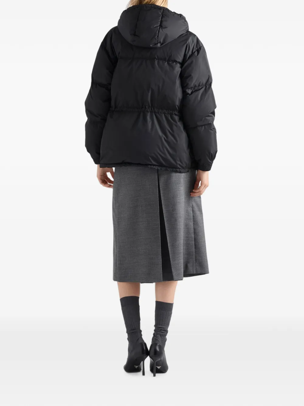Prada Donsjas met capuchon Zwart