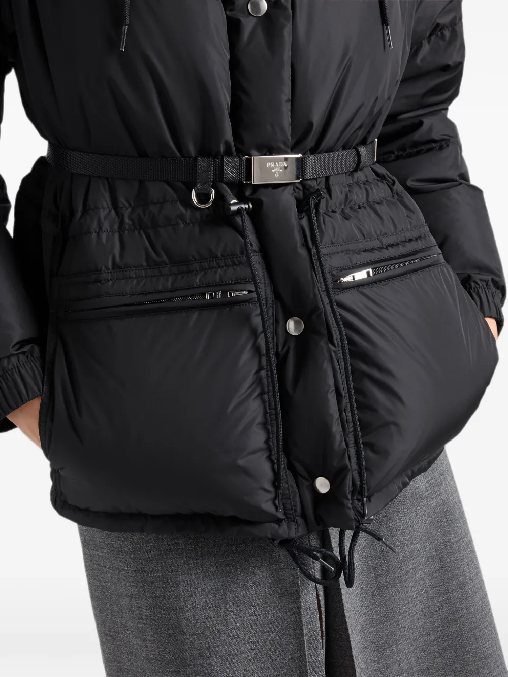 Prada Donsjas met capuchon Zwart