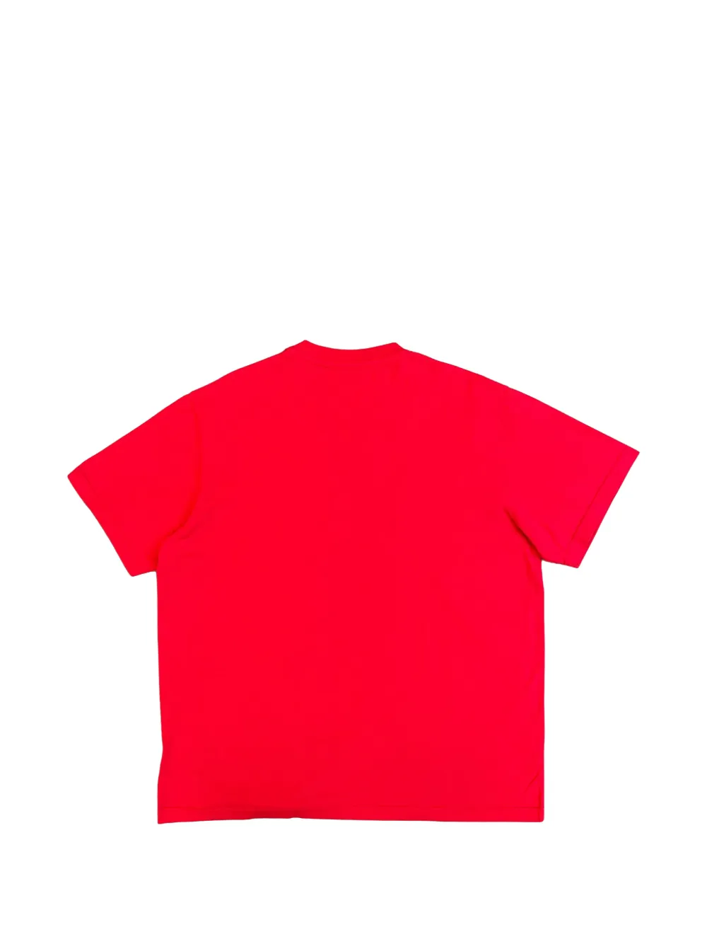 Song For The Mute Playground T-shirt met tekst Rood