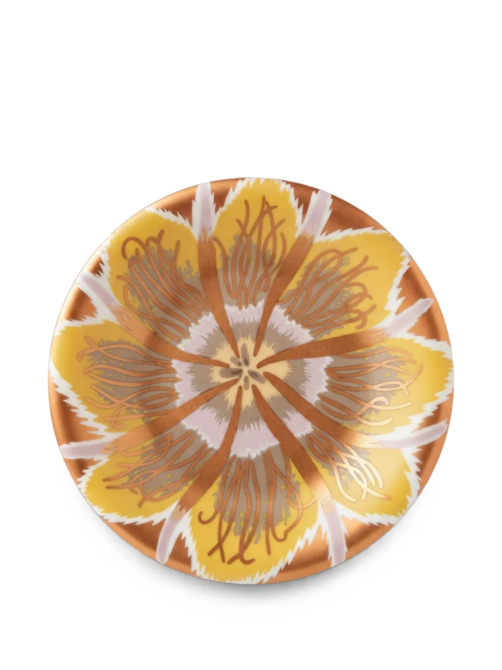 Missoni X Richard Ginori Sunset Floral-print Dessert Plates (set Of Two) In Yellow