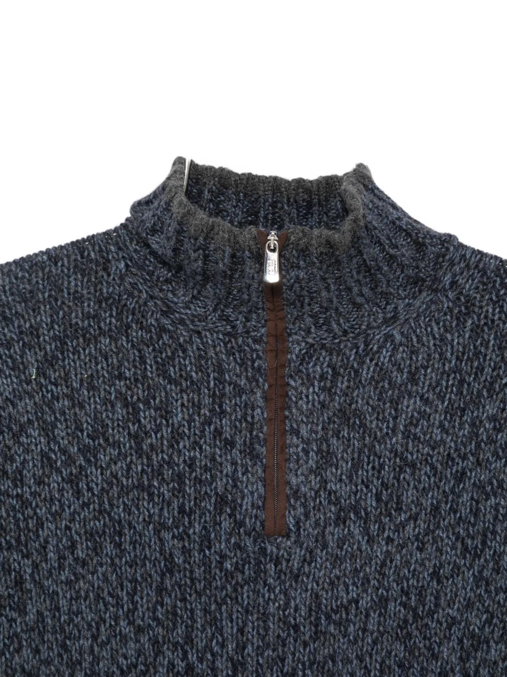 Fedeli Trui met rits en lange mouwen Blauw